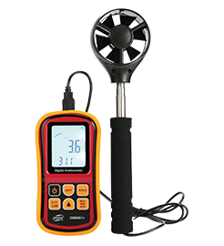 LONGJUAN-C Windmeter Digital Anemometer Air Temperature Meter Anemometer Air Temperature Meter Anemometer 